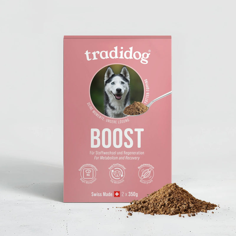 tradidog BOOST – Ergänzungsfutter für Hunde
