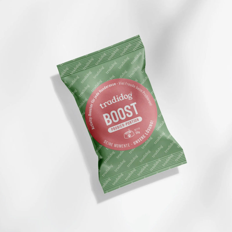 tradidog Probierpaket BOOST – Ergänzungsfutter für Hunde